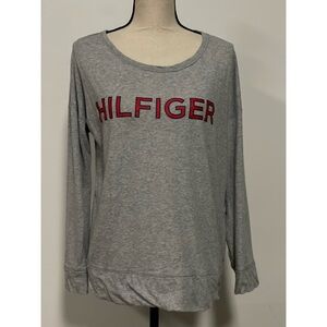 Tommy Hilfiger Long Sleeve T-Shirt Heather Gray Size M